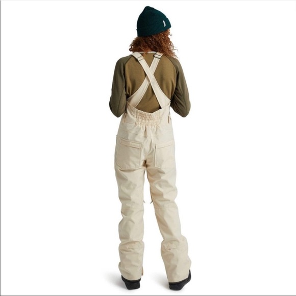 🦋🌙 BURTON | Cream Overall Snowboard Ski or Snow Bibs Pants SOLD - Picture 2 of 16